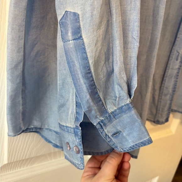 Vintage PASHA 100% Silk Button Down - Picture 4 of 7